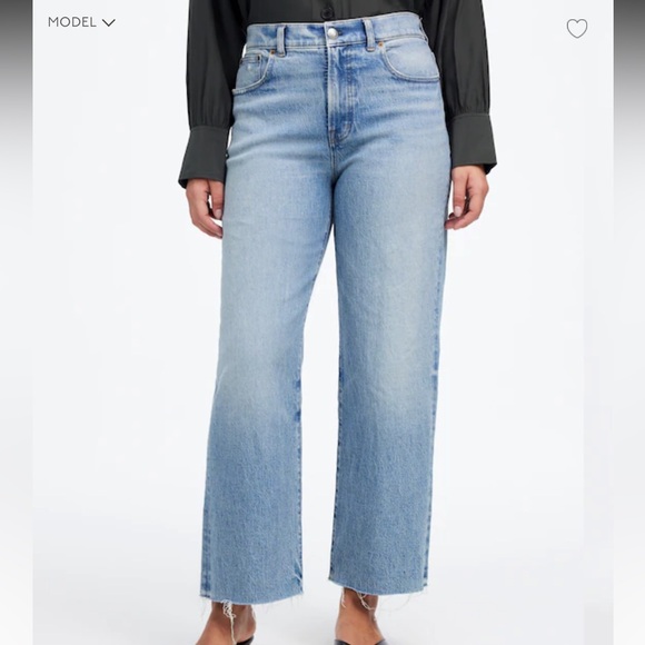 Madewell Denim - Madewell Perfect Vintage Wide Leg crop Jean size 30
